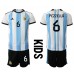 Argentina German Pezzella #6 Dětské Oblečení Domácí Dres MS 2022 Krátkým Rukávem (+ trenýrky)